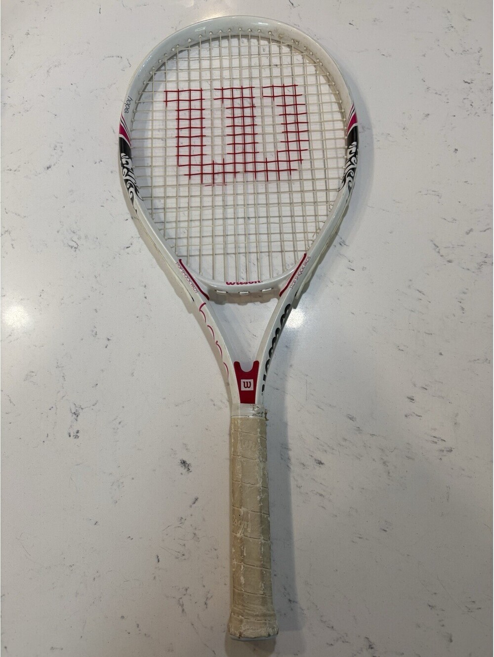 WILSON HOPE White Pink Breast Cancer Awareness Tennis Racket Racquet 4 1/4” L2